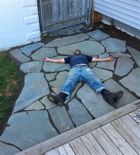 how to make a stone patio