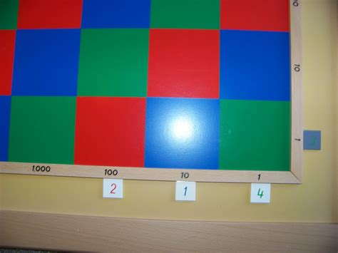 George Family - Montessori At Home: Montessori Checkerboard Multiplication