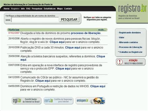 Dicas L Sysadmin Registro De Dom Nios