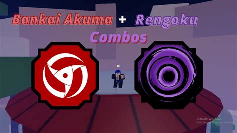 Bankai Akuma And Rengoku Combos And V Shindo Life Youtube