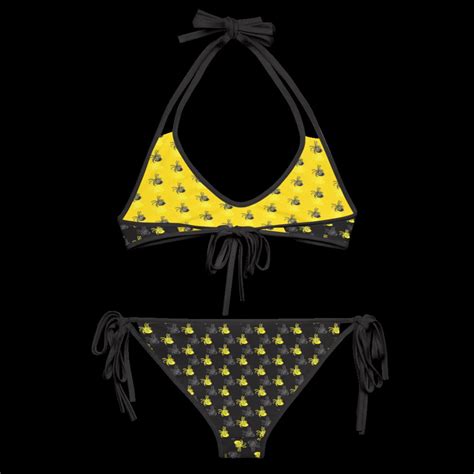 Itsy Bitsy Yellow Dot Bikini Etsy