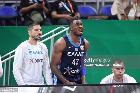 Thanasis Antetokounmpo Of Greece Cheers On His Team Against Jordan As News Photo Getty Images