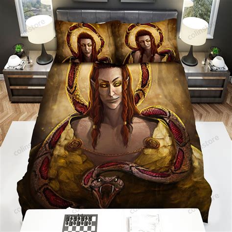 Norse God Loki And A Snake Bed Sheets Spread Comforter Duvet Cover