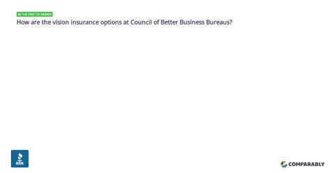 How are the vision insurance options at Council of Better Business ...