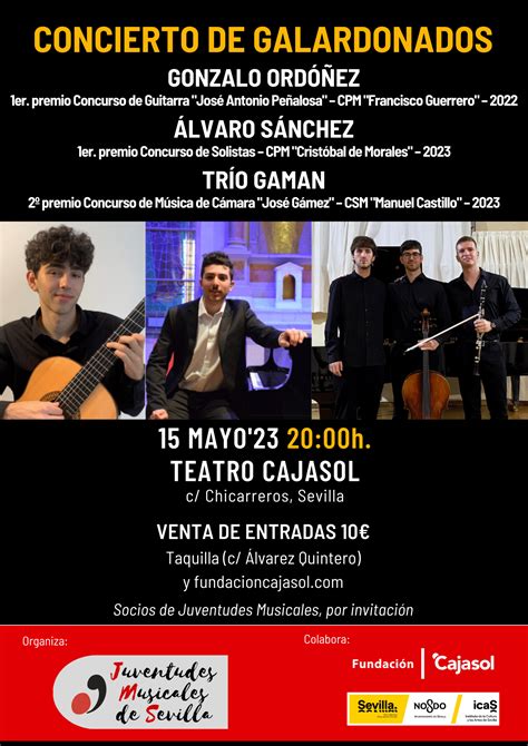 JUVENTUDES MUSICALES CONCIERTO DE GALARDONADOS Fundación Cajasol