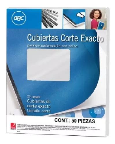 Cubiertas Transparentes Para Encuadernar Gbc Tipo Acetato Meses Sin