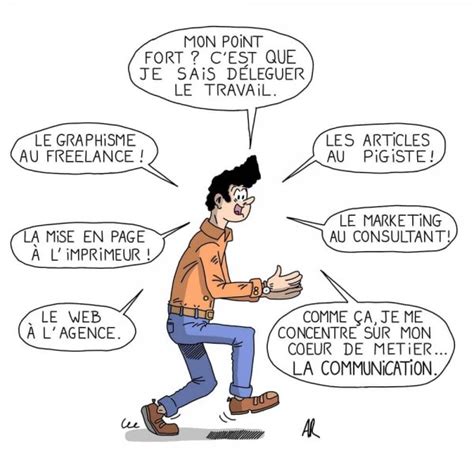 Dessin d entreprise comment apprendre à déléguer Dessin humoristique