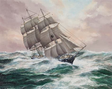 HD Wallpaper Group Of Galleons Painting Oil Picture Bursts Battle