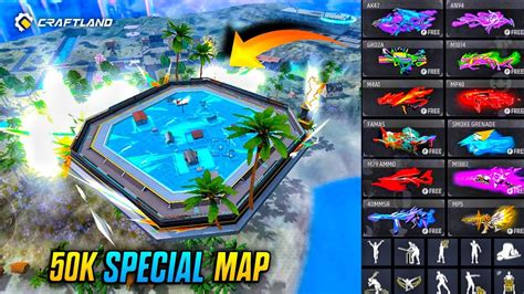 50k Special Auto Headshot Hack Ultimate Craftland Mode 🔥 Free Fire New Craftland Map Code