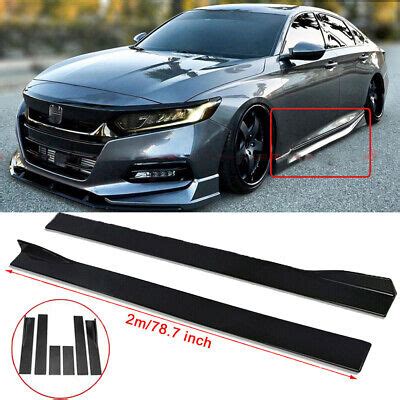 Side Skirt Rocker Panel Lip Spoiler Splitter For Honda Accord