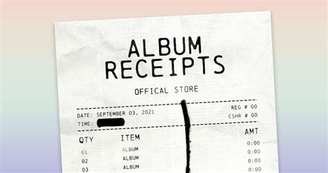 Album Receipts