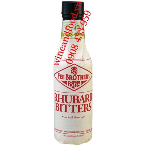 Nước đắng Rhubarb Đại Hoàng Bitters Fee Brothers 150ml