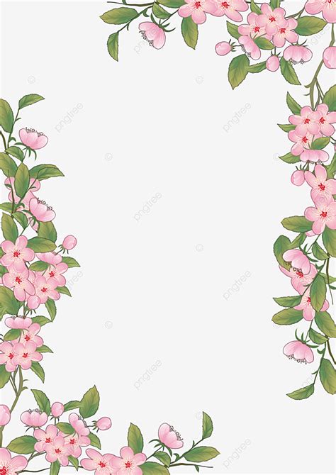 Belle Bordure Fleurie Png Clipart Bordure De Fleurs Fleurs Rose