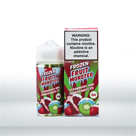 Frozen Fruit Monster 100ml Salt Nic Liquid 6mg Strawberry Kiwi Pomegranate Ice Vapeshire