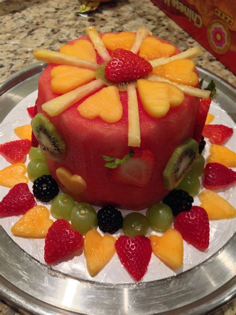 Watermelon Cake With Fruit At Barbara Hale Blog