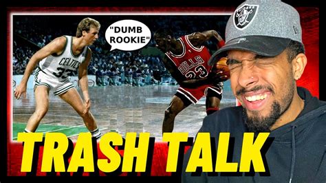 FIRST TIME REACTION LARRY BIRD TRASH TALKING YouTube