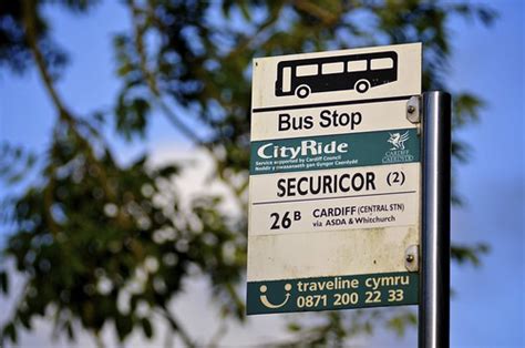 Bus Stop For 26b To Cardiff Central Stn Bus Stop On The Flickr