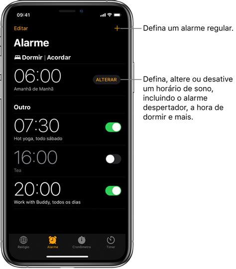 Defina Um Alarme No Iphone Suporte Da Apple