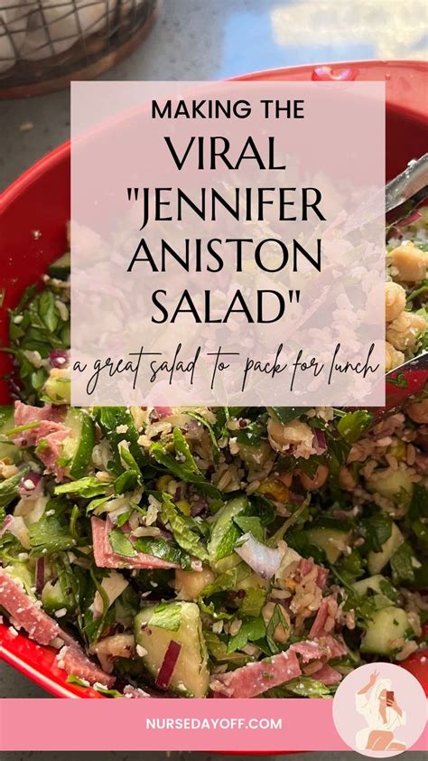 Making The Viral Jennifer Aniston Salad Healthy Salad Recipes