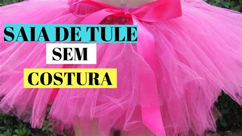 COMO FAZER SAIA DE BAILARINA SEM COSTURA DIY SAIA DE TULE FÁCIL YouTube