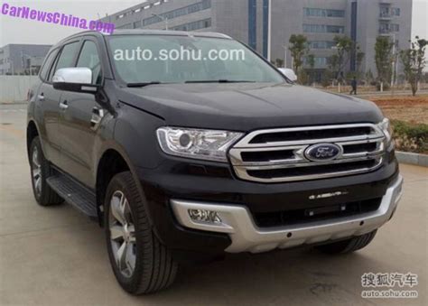 Spy Shots Ford Everest Suv Is Ready For The Chinese Car Market