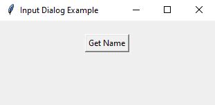 Python Tkinter Creating A Custom Input Dialog