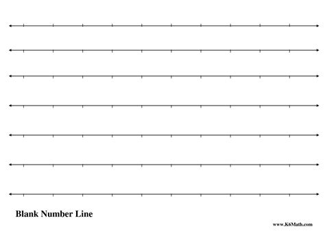 Free Printable Blank Number Lines