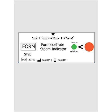 Formaldehyde Chemical Indicator Strips Chemical Indicator Tapes And