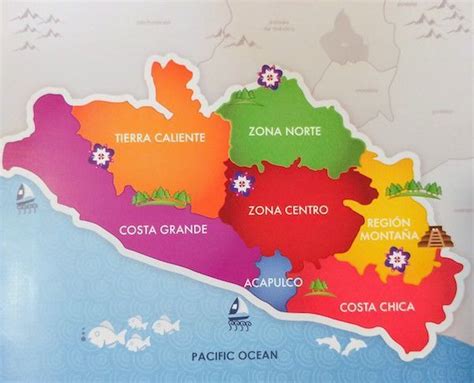 Mapa Guerrero Folleto Turístico Mundukos