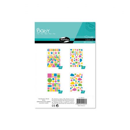 Lot De Planches De Gommettes X Cm B B Multicolore