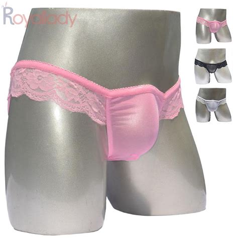 Cuecas Masculinas De Malha De Renda Fio Dental Tanga Protuber Ncia Bolsa Lingerie Calcinha Roupa