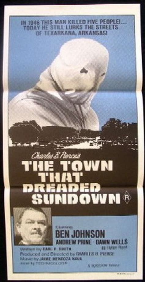 All About Movies The Town That Dreaded Sundown Movie Poster Daybill