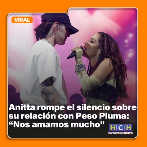 Anitta rompe el silencio sobre su relación con Peso Pluma Nos amamos