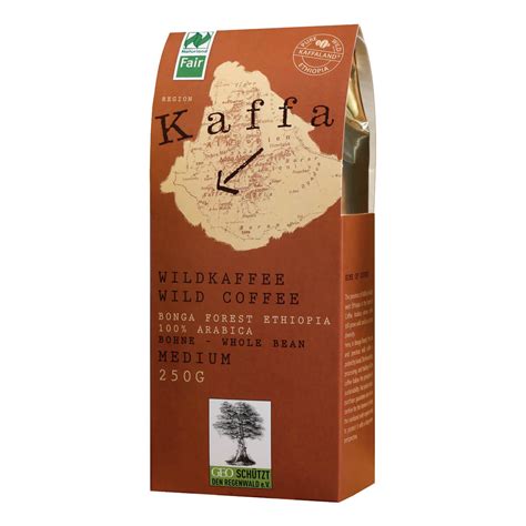 Kaffa Wildkaffee Kaffa Medium Bohne 250 G