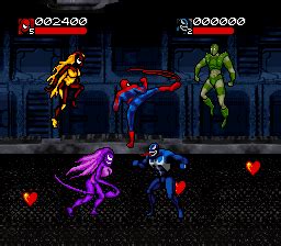 Screenshot of Venom • Spider-Man: Separation Anxiety (SNES, 1995 ...