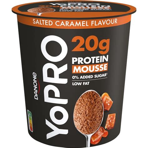 Mousse con proteínas sabor a caramelo y café macchiato 0 azúcares