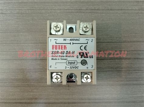 Jual Solid State Relay SSR 40 DA H Fotek Di Lapak Brothers Automation