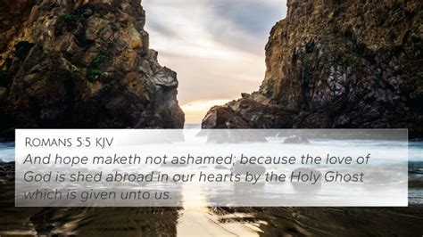 Romans 55 Kjv 4k Wallpaper And Hope Maketh Not Ashamed Because The