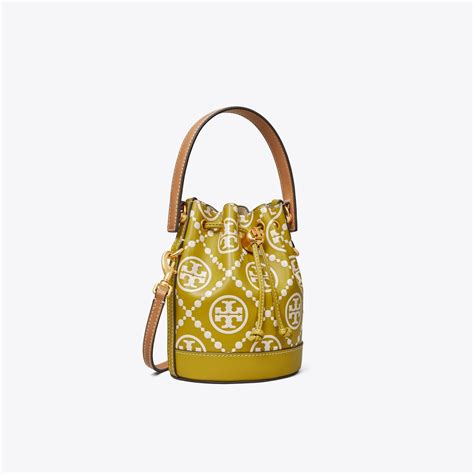 T Monogram Embossed Mini Bucket Bag Womens Handbags Crossbody Bags Tory Burch Eu