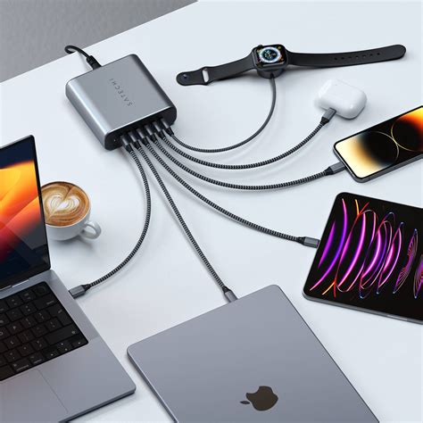 200w Usb C 6 Port Gan Charger Satechi Apple And Pc Accessories