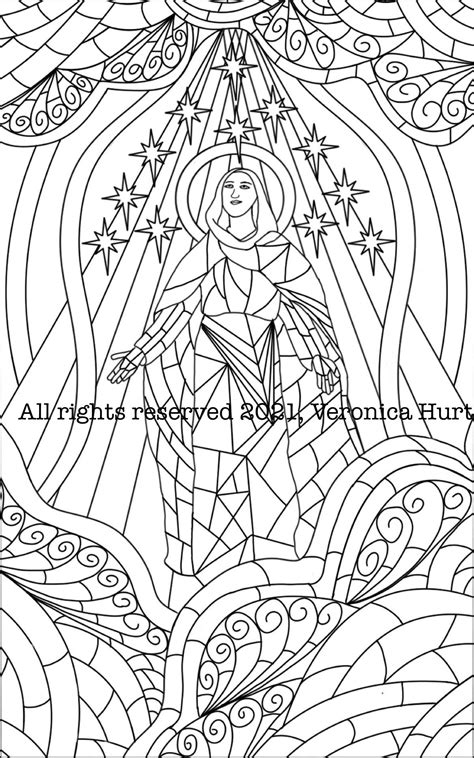 Virgin Mary Coloring Images