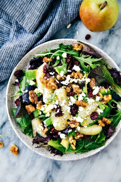 Candied Walnut And Pear Salad With A Lemon Poppyseed Dressing The Recipe Critic