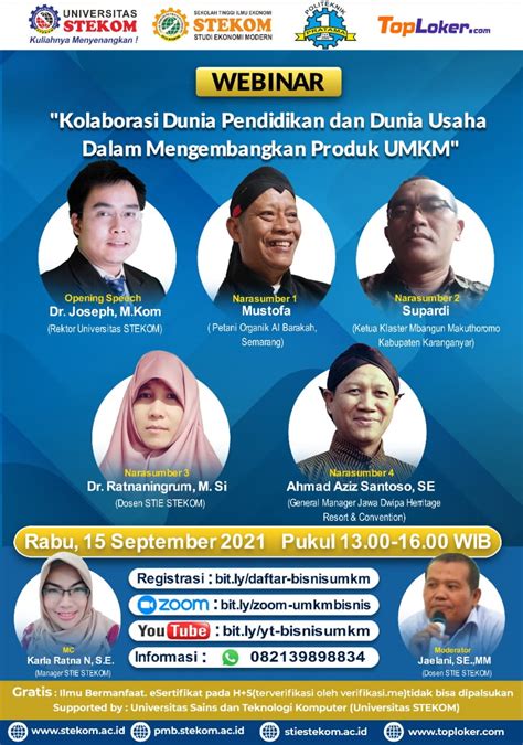 WEBINAR Kolaborasi Dunia Pendidikan Dan Dunia Usaha Dalam