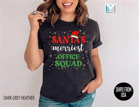 Cute Office Squad Christmas Shirt School Office Staff Xmas Tshirt