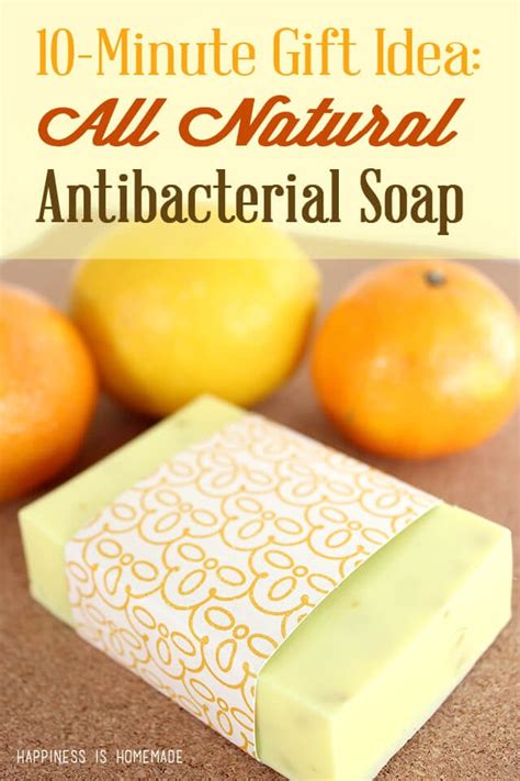 Minute Gift Idea Diy Natural Citrus Antibacterial Soap Happiness