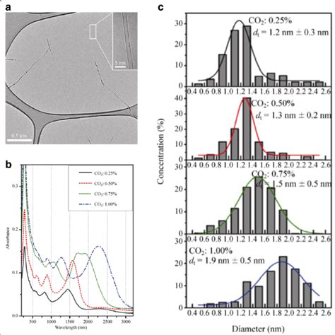 A Tem Image Of Swcnts Grown By Adding Co 2 Along With Carbon Source