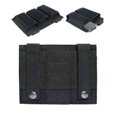 Tactical Molle Hunting Magazine Triple Pistol Pouch Holder Holster Case