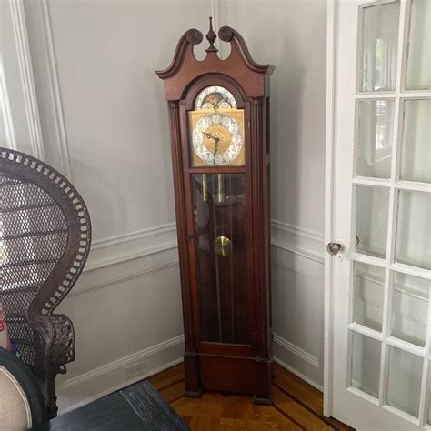 1970s Colonial Of Zeeland Grandfather Clock Chairish