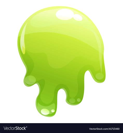 Drip slime icon cartoon goo splash Royalty Free Vector Image