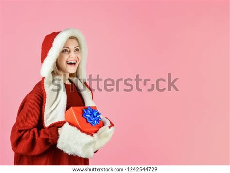 Sexy Blonde Girl Christmas Present Box Stock Photo 1242544729 Shutterstock